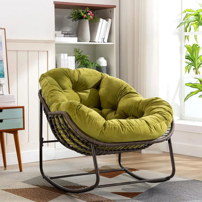 Plush Rocking Papasan Chair