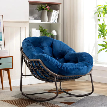 Plush Rocking Papasan Chair