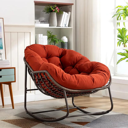 Plush Rocking Papasan Chair
